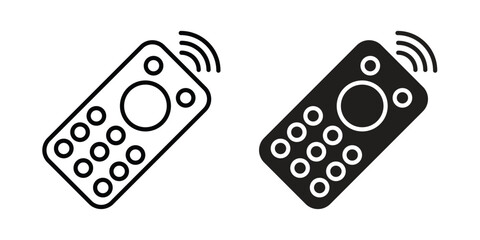 Remote control icon Logo Design Vector Template Illustration