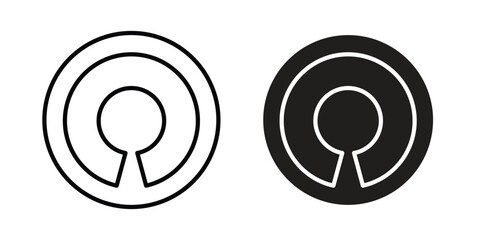 Open source icon Logo Design Vector Template Illustration