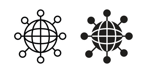 Hub icon Logo Design Vector Template Illustration