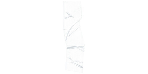 Poster - Abstract vertical image featuring a textured white shape against a black background with lines visible