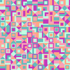 Aufkleber - Colorful geometrical pattern background design - abstract vector graphic