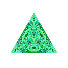 Poster - Abstract polygonal isolated ornate triangle pyramid shape
