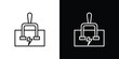 © Natubhai - Circuit Breaker icon vector symbols pack in black and white lines