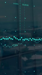 Poster - Animation of data processing over cityscape