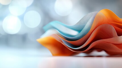 Poster - Abstract Color Symphony: A close-up shot showcases an intricate interplay of vibrant colors and delicate textures, with layers of abstract shapes. Evoking a sense of artistry and creativity.