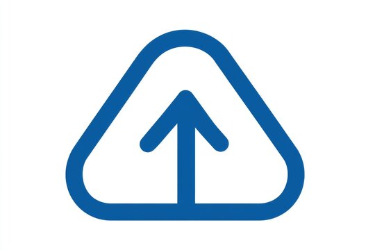 Blue upward-pointing triangle icon