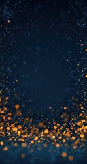 Wall Mural - Dark background with golden glitter particles