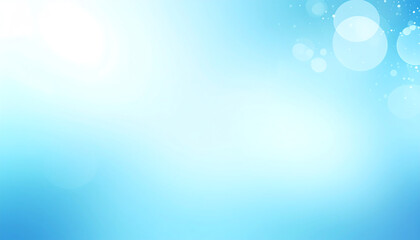Poster - Soft blue background with a dreamy ambiance, featuring subtle light bokeh effects creating a serene and tranquil atmosphere