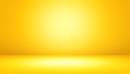 Poster - Bright yellow background with a smooth gradient, creating a warm and inviting atmosphere, ideal for various design purposes