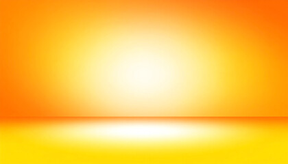 Poster - Vibrant gradient of orange and yellow light, creating a warm, inviting atmosphere with a soft glow at the center