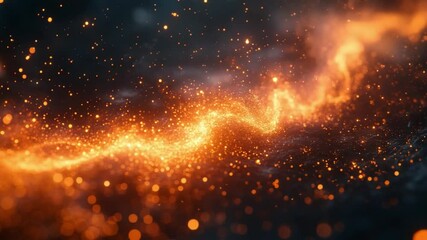 Aufkleber - Cosmic Blaze: An ethereal display of celestial dust and fiery energy, swirling and igniting in a mesmerizing cosmic dance across a starlit abyss.