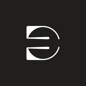 letter dc abstract geometric simple logo vector
