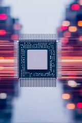 Aufkleber - circuit processor in tech world: the intricate design of a central processing unit stands center sta