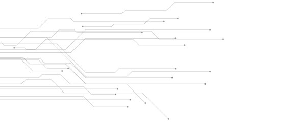 Poster - Vector abstract digital technology communication dots and lines background with social networking