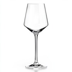 Poster - Elegant wine glass on white background in studio setting