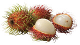 Fresh rambutan fruit close up still life exotic tropical fruit healthy eating asian cuisine delicious dessert