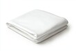 © MS.T - Folded white fitted sheet isolated on white background