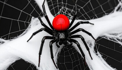 Spider in web, intricate detail