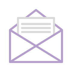 Poster - Envelope Dual Tone Icon. Editable Stroke. Can be used for website UI and mobile applications.