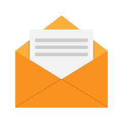 Poster - Envelope Flat Icon. Editable Stroke. Can be used for website UI and mobile applications.