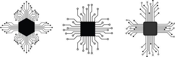 Poster - Abstract futuristic circuit board Illustration, Circuit board with various technology elements. Circuit board pattern for technology background. Vector illustration