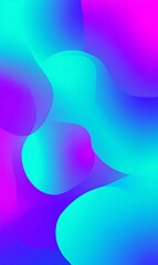 Aufkleber - Abstract fluid gradient background with blend