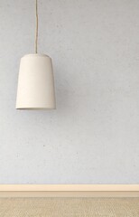 Aufkleber - Lamp and textured wall interior scene