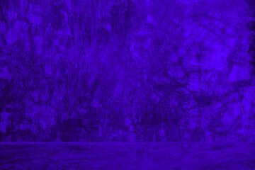 Fototapete - Wall interior background, studio and backdrops show products.with shadow from window color white and blue background for text insertion and presentation product	
