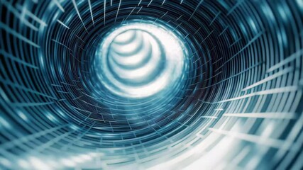 Poster - Exploring an abstract geometric wormhole with intricate patterns and luminous depth, Abstract geometric wormhole Seamless