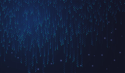 Poster - Abstract big data code representation. Modern high-tech data background. Graphic concept for your design
