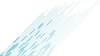 Poster - Abstract blue geometric stripes and lines tech background