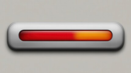 Aufkleber - Gray progress bar with red and orange indicators.