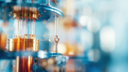 Poster - Close-up view of intricate scientific equipment.