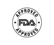 © mdjahidhossain0886 - FDA Or Food and Drug Administration Approved Seal, Badge, Emblem, Label, Packaging Design Elements, The United States Food And Drug Administration Certified Badge Design, CBD Label Design Elements