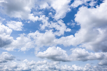 Wall Mural - clear blue sky background,clouds with background, blue sky background with tiny clouds. white fluffy