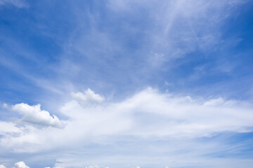 Wall Mural - clear blue sky background,clouds with background, blue sky background with tiny clouds. white fluffy