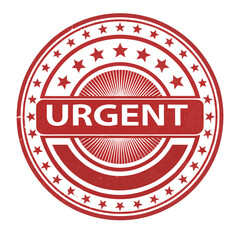 Poster - Urgent stamp with stars circle vector graphic silhouette vector illustration