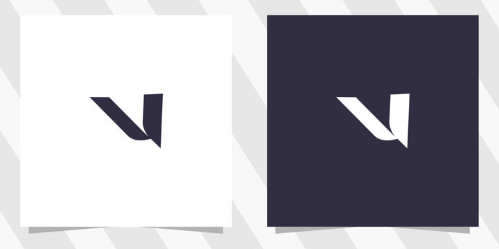 letter v logo design vector