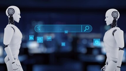 Poster - AI boosts SEO with artificial intelligence keyword tools, AI search data insights, and virtual assistant strategies for digital visibility. Kernel