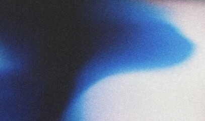 Fototapete - Blue blurred gradient abstract background with noise.