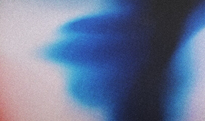Fototapete - Blue blurred gradient abstract background with noise.