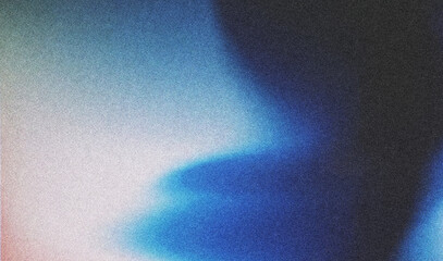 Fototapete - Blue blurred gradient abstract background with noise.