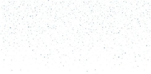 Canvas Print - seamless realistic falling snow or snowflakes pattern isolated on transparent background. vector chr
