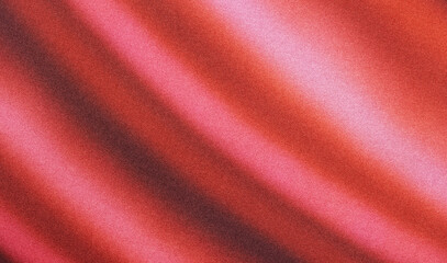 Fototapete - Abstract background with red and pink gradient, waves, grain, grunge noise, website banner design, copy space