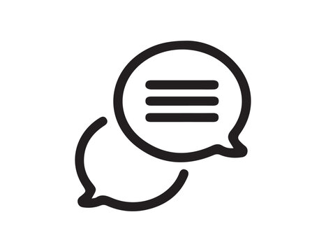 Message chat and comment icon vector illustration eps 10