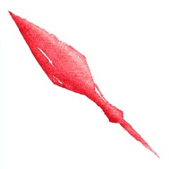 Poster - Abstract Red Watercolor Point Stylized Shape Painting