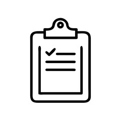Poster - Clipboard with checklist icon representing task management and organization for document completion and approval