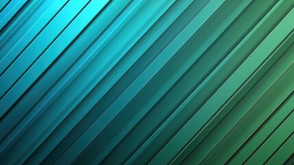 Poster - Abstract diagonal lines design in teal and green tones.