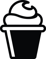 Wall Mural - vector illustration of an isolated black coffee cup icon