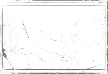 Poster - Grunge frame border texture abstract background. Scratched edges with minimal distressed lines. High contrast modern surface for design layout.